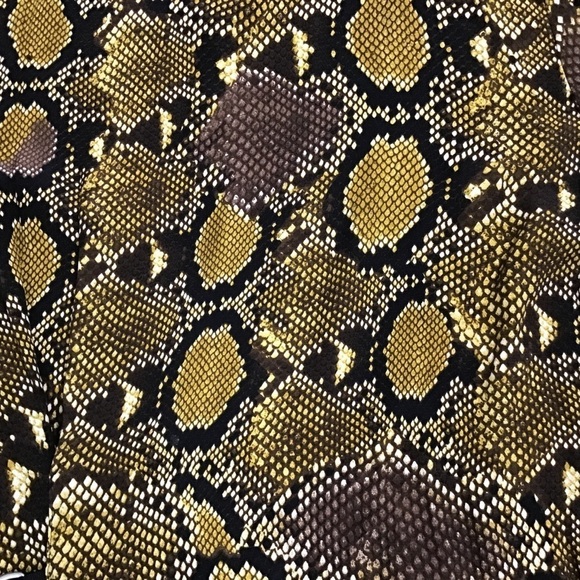 Nwot Zara Dress Snakeskin Long Sleeve Belted Animal Print Brown Black … - Picture 13 of 16